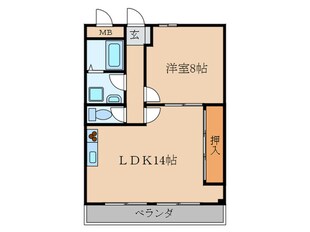 ヴェルドミ－ルＯＫＡＤＡの物件間取画像